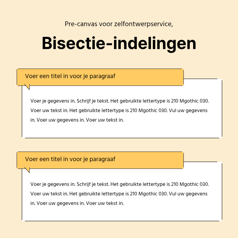 Maak een eenvoudige promotiepost in geel en grijs Presentatie