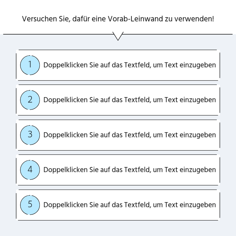 Erstellen Sie eine einfache Werbepost in hellblau und grau Präsentation