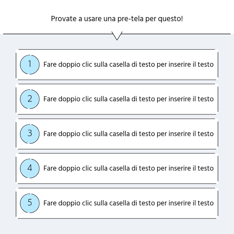 Creare un semplice post promozionale in blu chiaro e grigio Presentazione