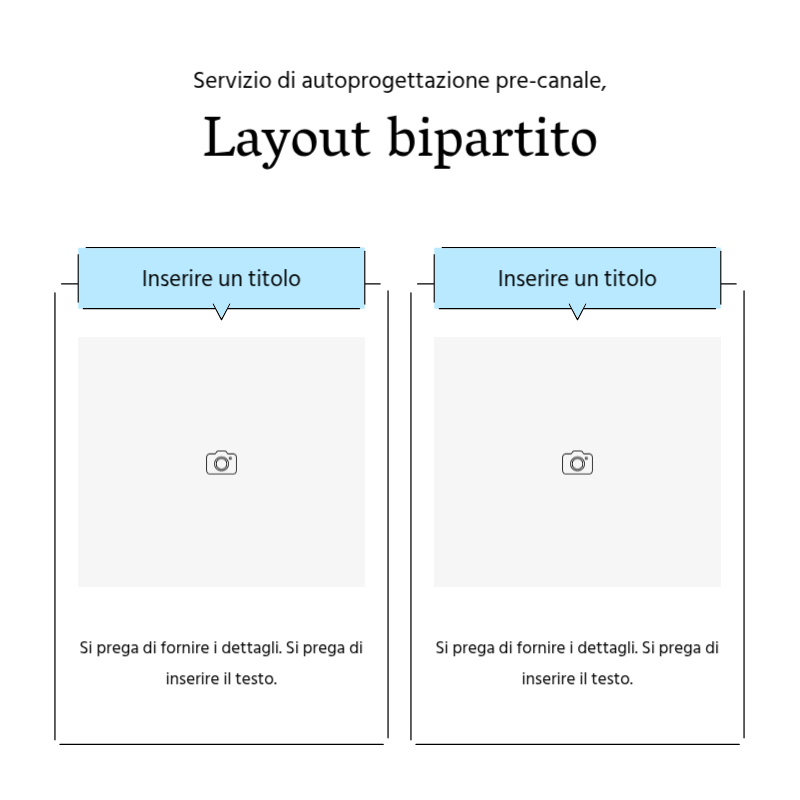 Creare un semplice post promozionale in blu chiaro e grigio Presentazione