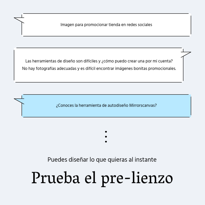 Crear un sencillo puesto promocional en azul claro y gris Presentación
