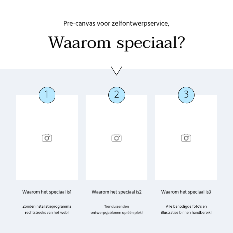 Maak een eenvoudige promotiepost in lichtblauw en grijs Presentatie