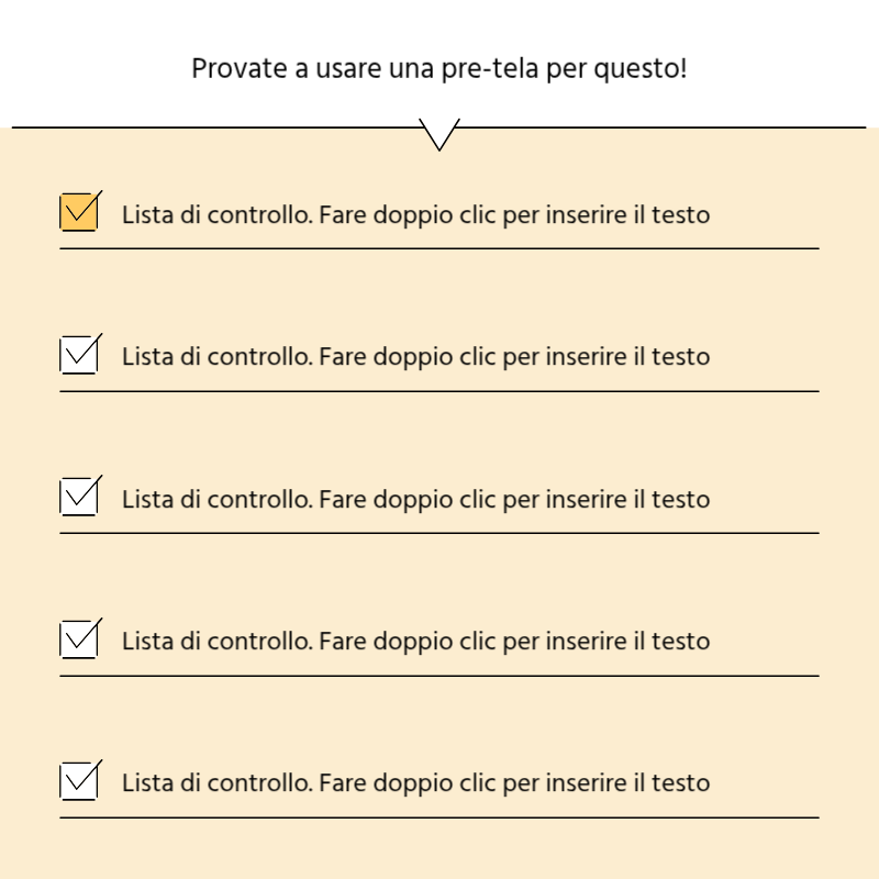 Creare un semplice post promozionale in giallo e grigio Presentazione