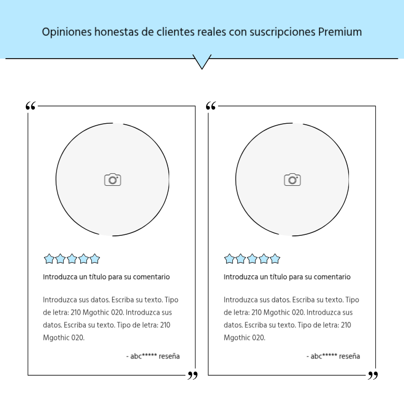 Crear un sencillo puesto promocional en azul claro y gris Presentación