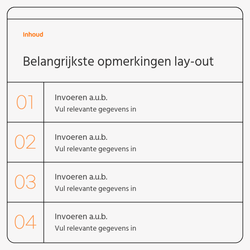 Eenvoudig visitekaartje in grijs en oranjeNieuwsadvertenties