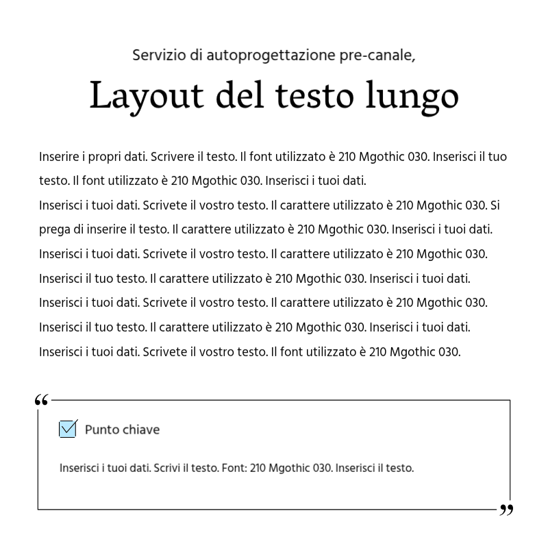 Creare un semplice post promozionale in blu chiaro e grigio Presentazione