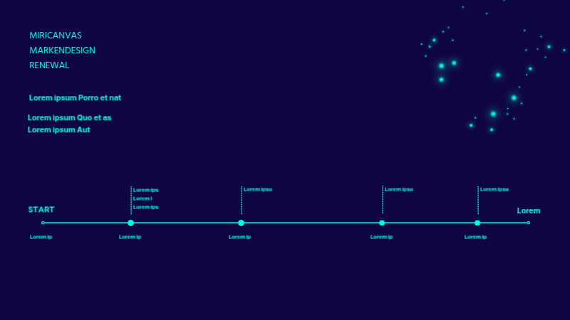 Ein einfacher, marineblauer Vorschlag zur Erneuerung der Marke