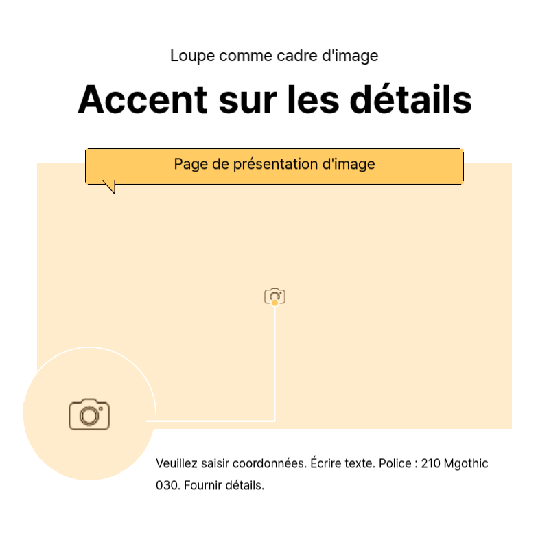 Créer un simple billet promotionnel en jaune et gris Présentation