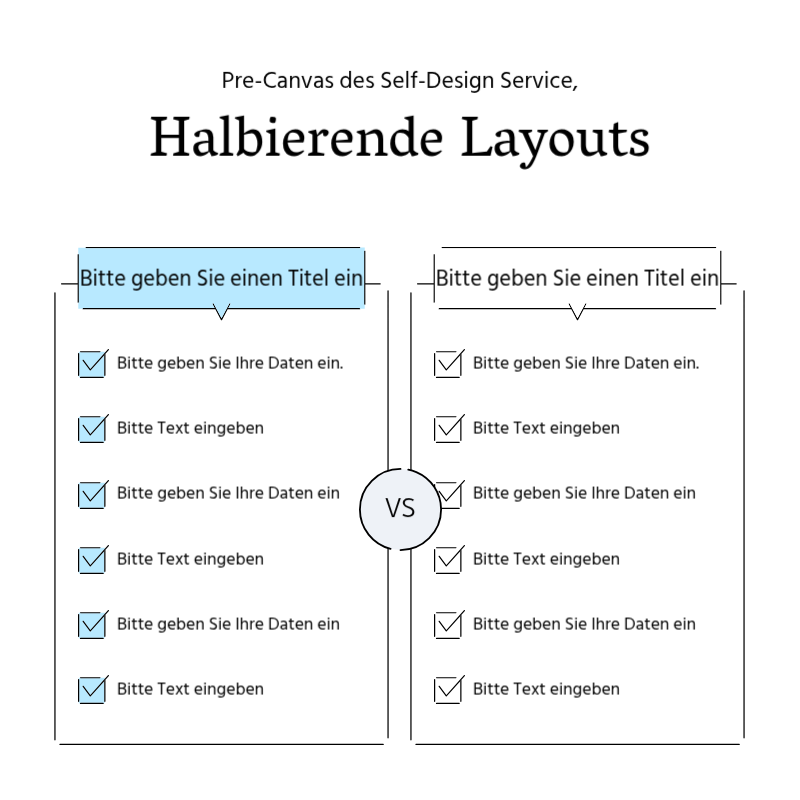 Erstellen Sie eine einfache Werbepost in hellblau und grau Präsentation