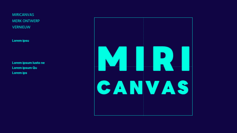 Een eenvoudig, marineblauw voorstel voor merkvernieuwing