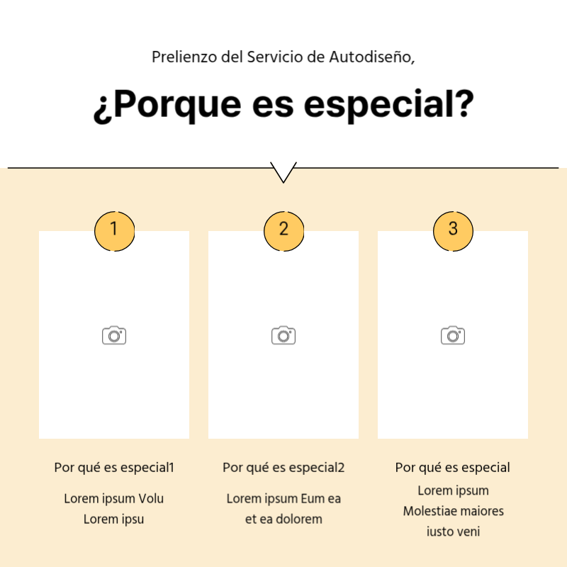 Crear un sencillo puesto promocional en amarillo y gris Presentación