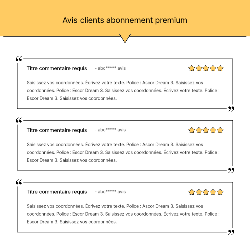 Créer un simple billet promotionnel en jaune et gris Présentation