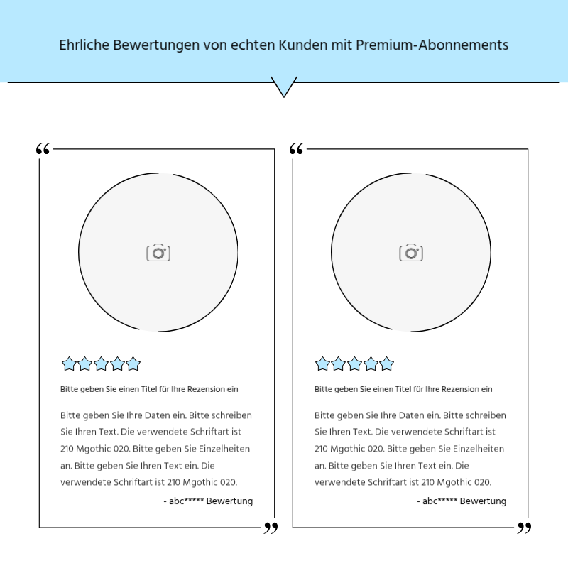Erstellen Sie eine einfache Werbepost in hellblau und grau Präsentation