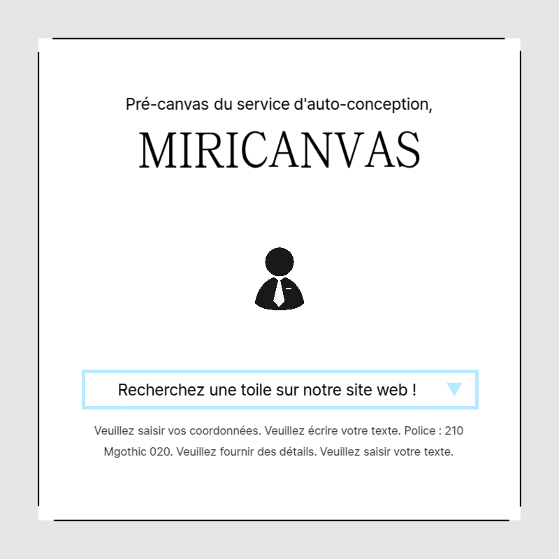 Créer un message promotionnel simple en bleu clair et gris Présentation