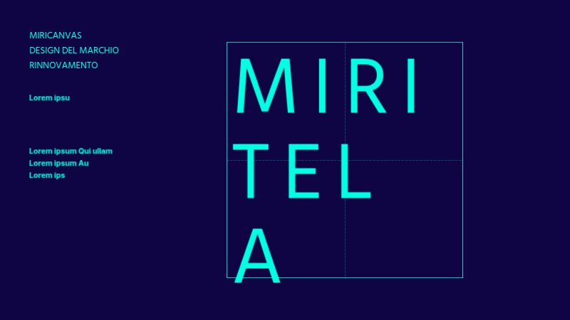 Una proposta di rinnovo del marchio semplice e blu navy