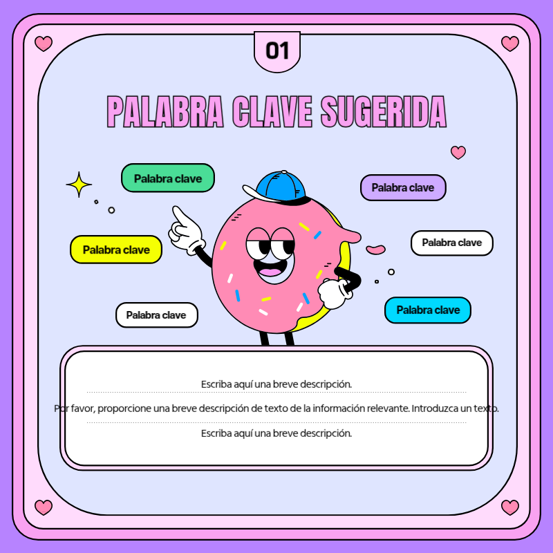 Promociona marcos de TV retro kitsch en rosa y morado