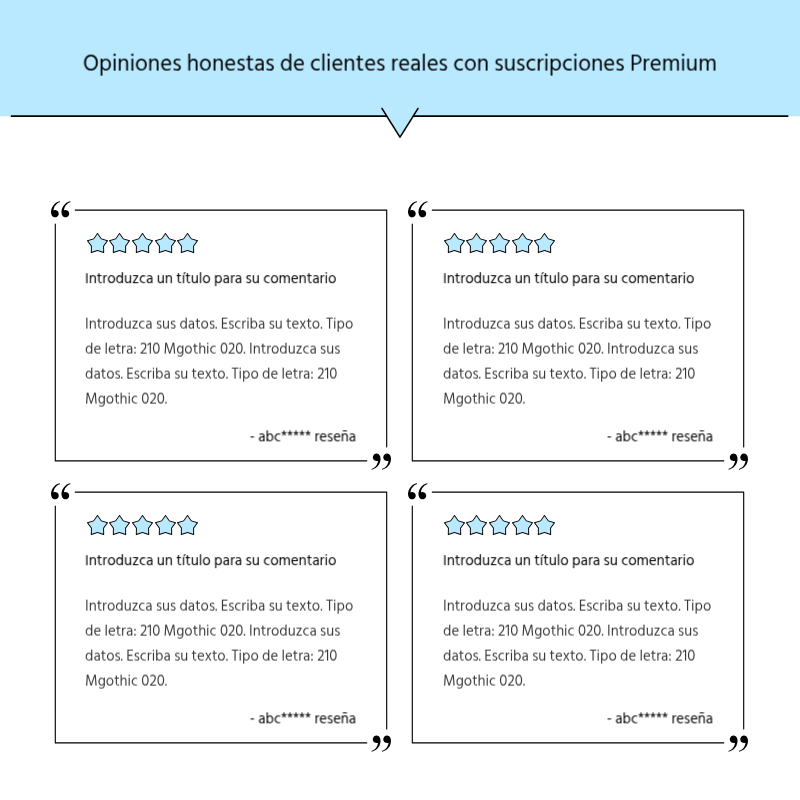 Crear un sencillo puesto promocional en azul claro y gris Presentación