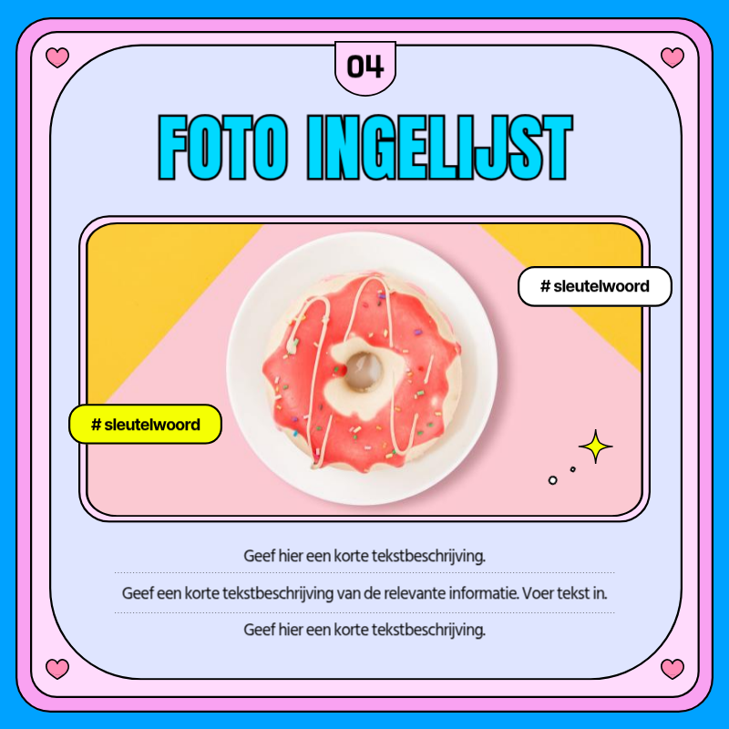 Promoot kitscherige retro TV-frames in roze en paars