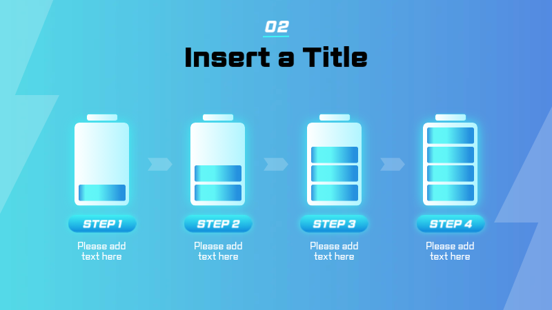 블루 모던 배터리 보고서 프레젠테이션