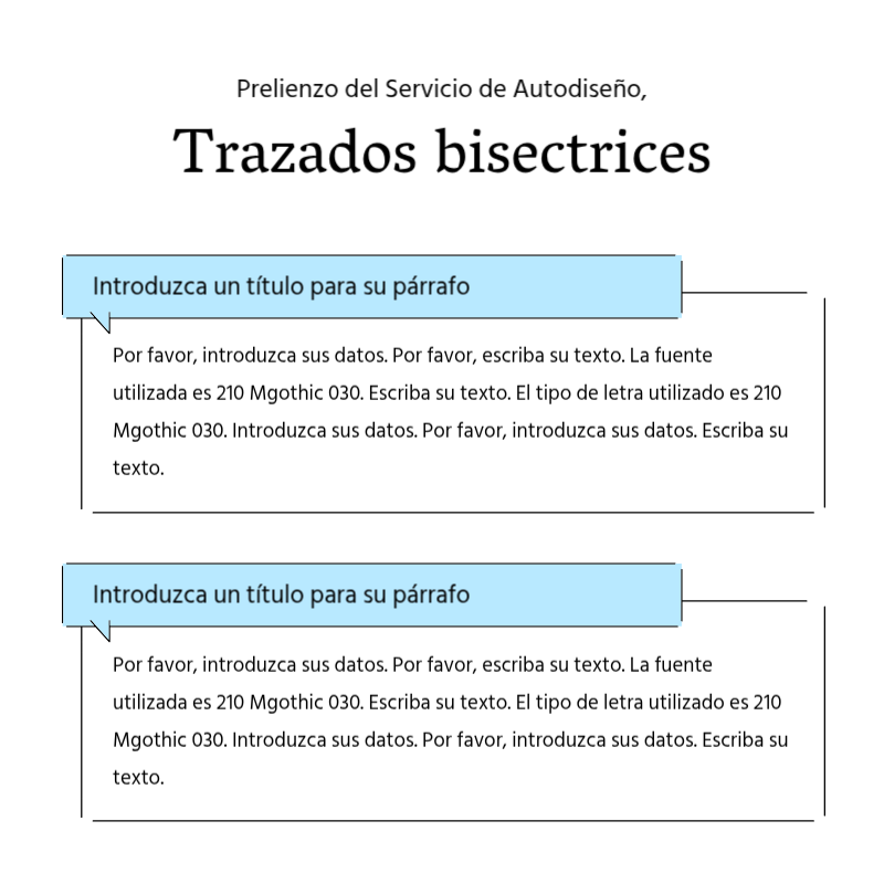 Crear un sencillo puesto promocional en azul claro y gris Presentación