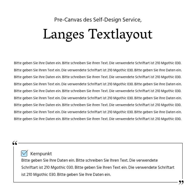 Erstellen Sie eine einfache Werbepost in hellblau und grau Präsentation