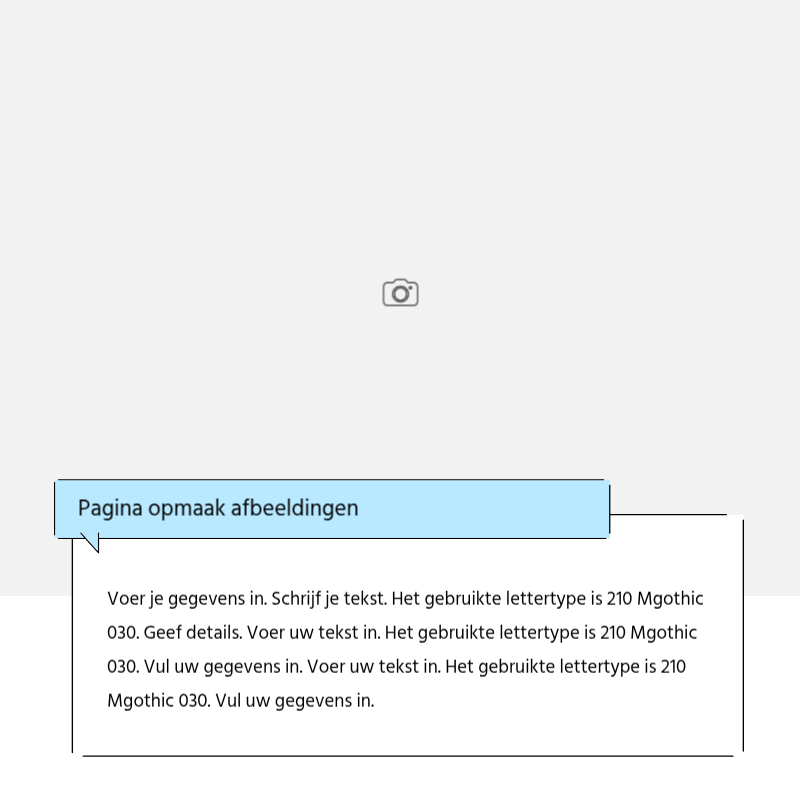 Maak een eenvoudige promotiepost in lichtblauw en grijs Presentatie
