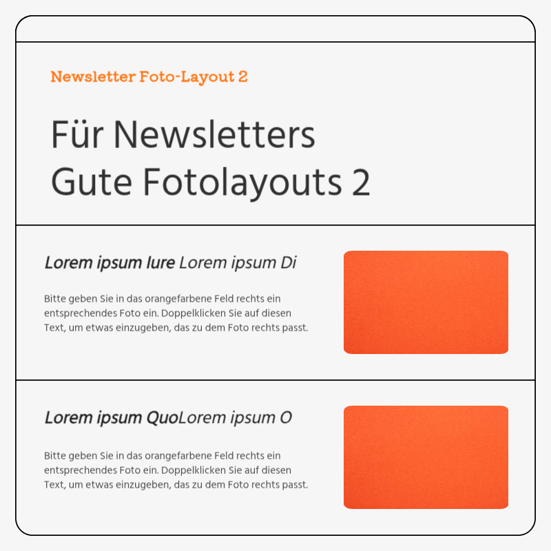 Einfache Visitenkarte in Grau und OrangeNews Ads