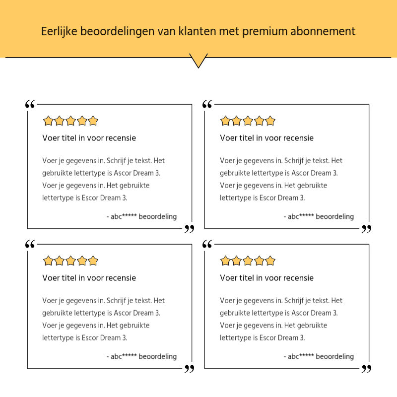 Maak een eenvoudige promotiepost in geel en grijs Presentatie