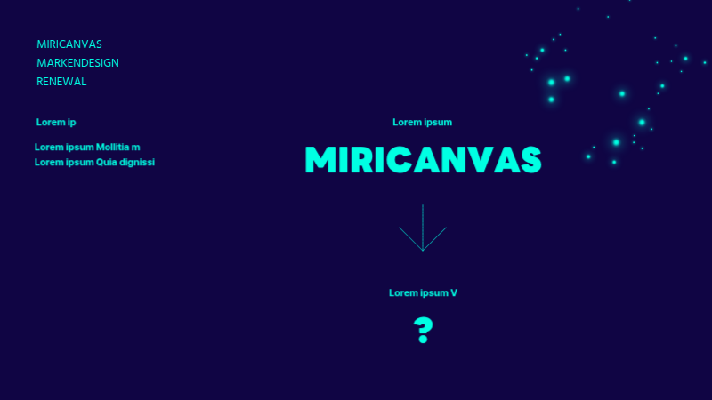 Ein einfacher, marineblauer Vorschlag zur Erneuerung der Marke