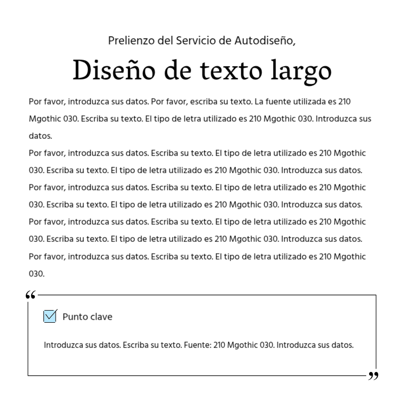 Crear un sencillo puesto promocional en azul claro y gris Presentación