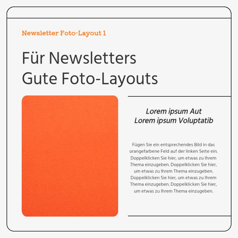 Einfache Visitenkarte in Grau und OrangeNews Ads