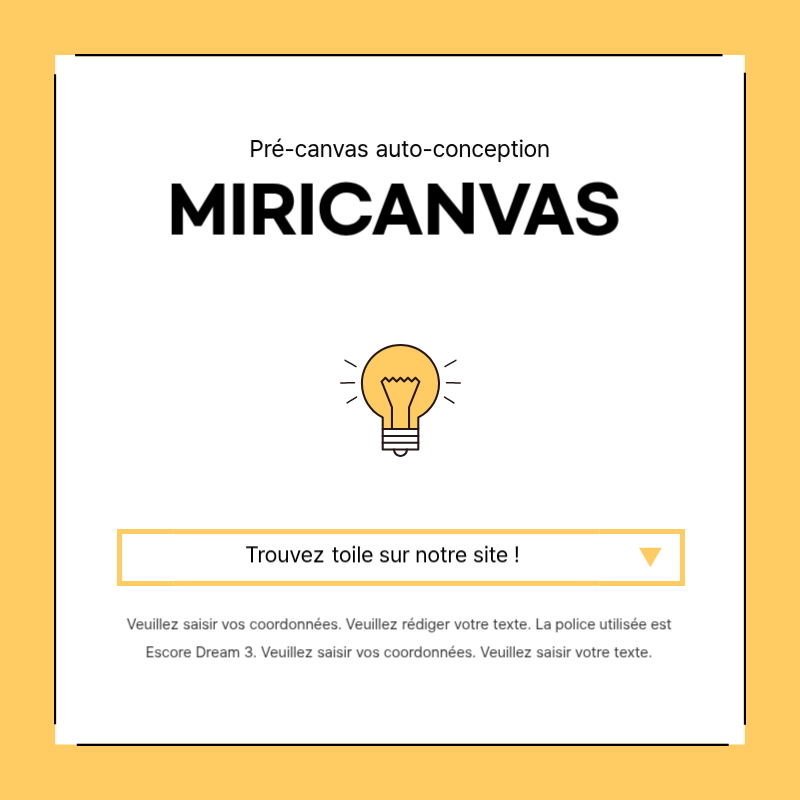 Créer un simple billet promotionnel en jaune et gris Présentation