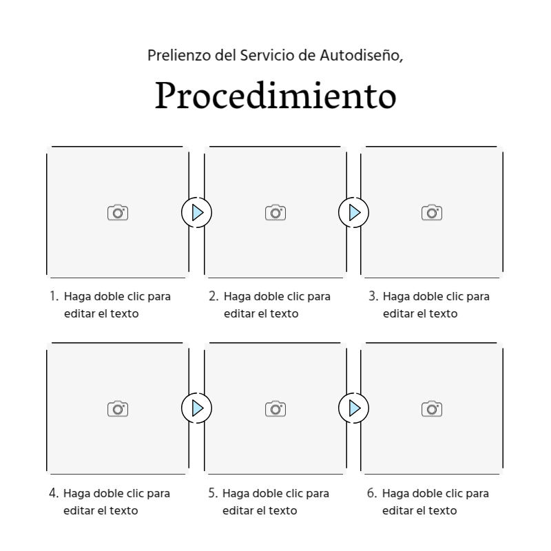 Crear un sencillo puesto promocional en azul claro y gris Presentación