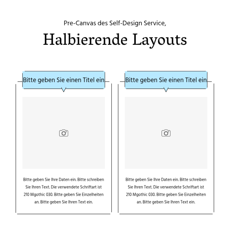 Erstellen Sie eine einfache Werbepost in hellblau und grau Präsentation