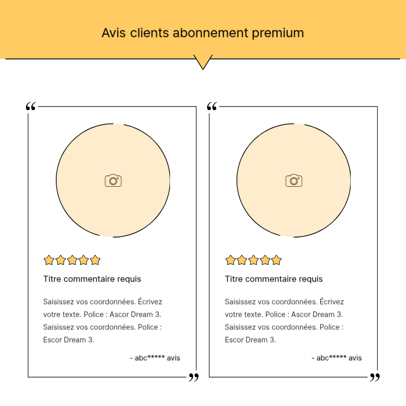 Créer un simple billet promotionnel en jaune et gris Présentation