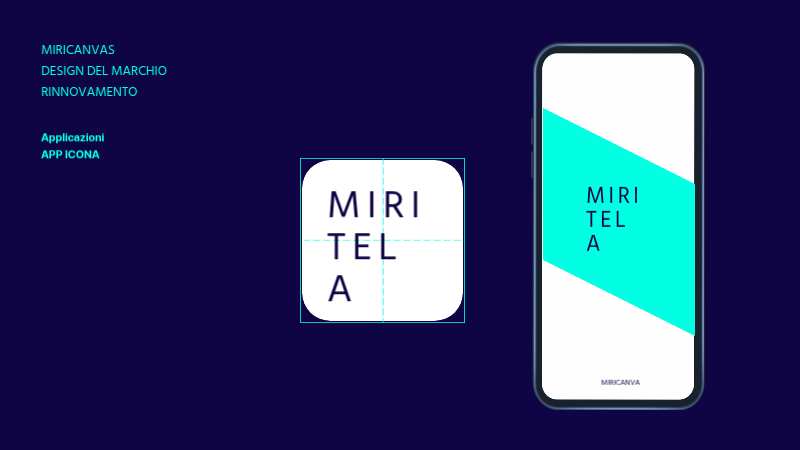 Una proposta di rinnovo del marchio semplice e blu navy