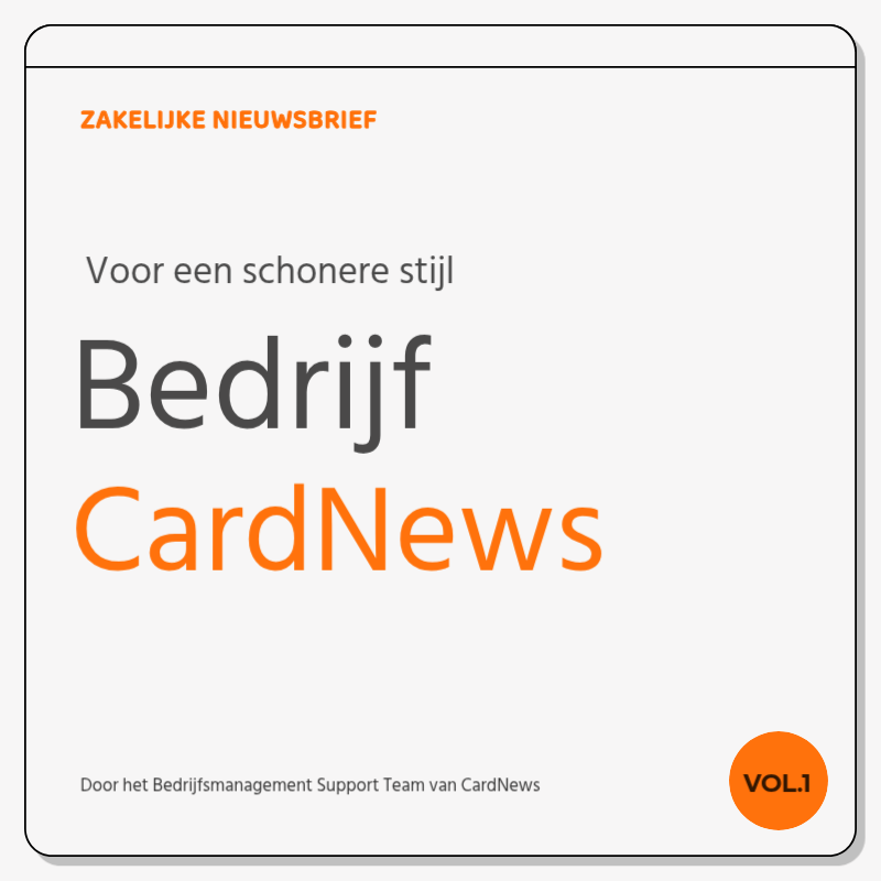 Eenvoudig visitekaartje in grijs en oranjeNieuwsadvertenties