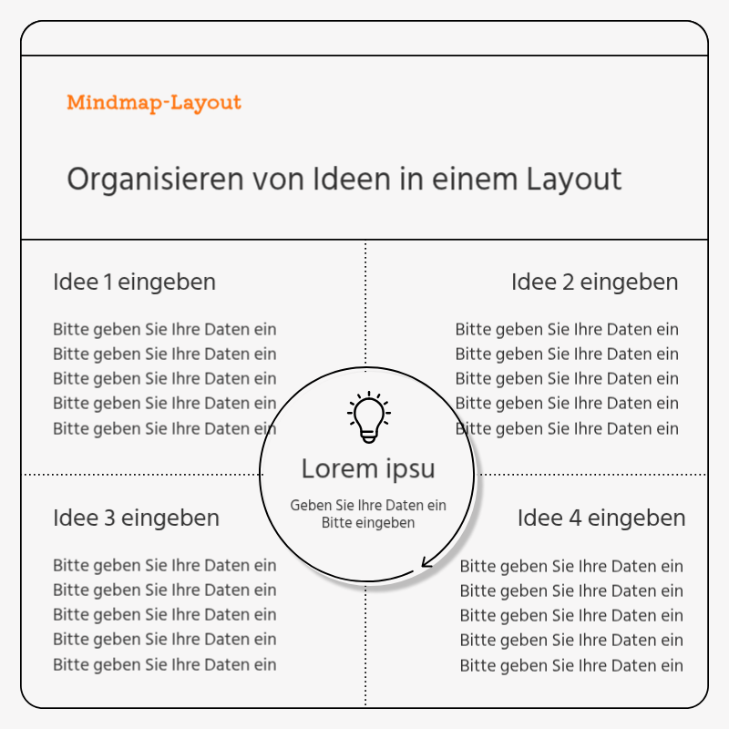 Einfache Visitenkarte in Grau und OrangeNews Ads