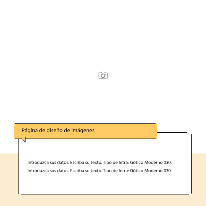 Crear un sencillo puesto promocional en amarillo y gris Presentación