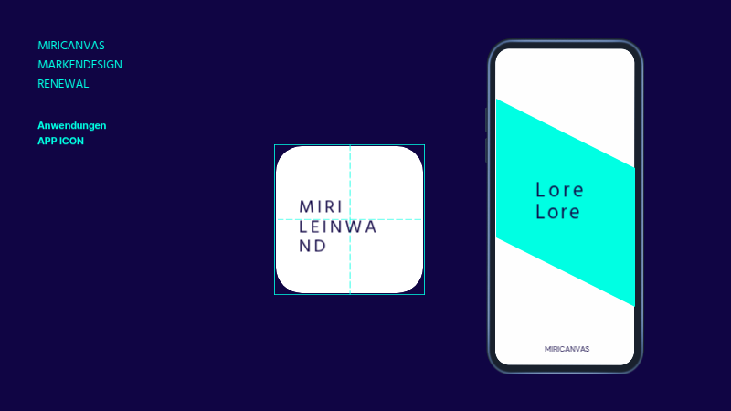 Ein einfacher, marineblauer Vorschlag zur Erneuerung der Marke