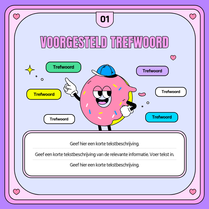 Promoot kitscherige retro TV-frames in roze en paars