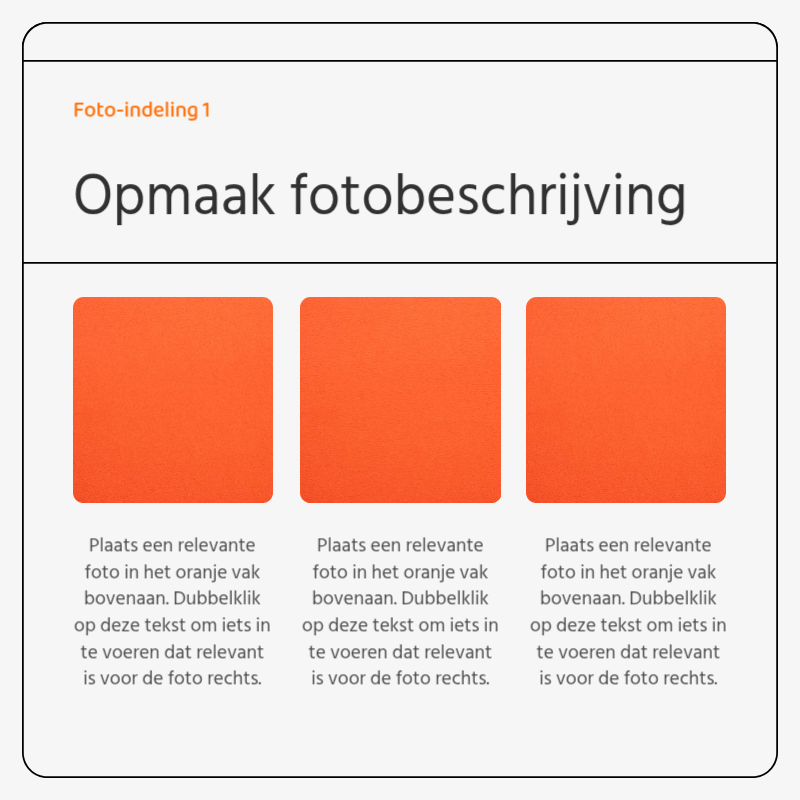 Eenvoudig visitekaartje in grijs en oranjeNieuwsadvertenties