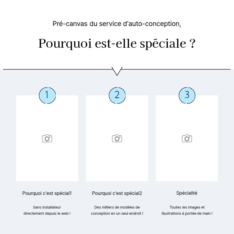 Créer un message promotionnel simple en bleu clair et gris Présentation