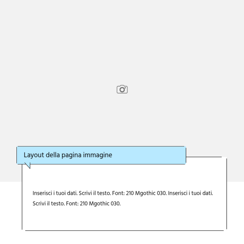 Creare un semplice post promozionale in blu chiaro e grigio Presentazione