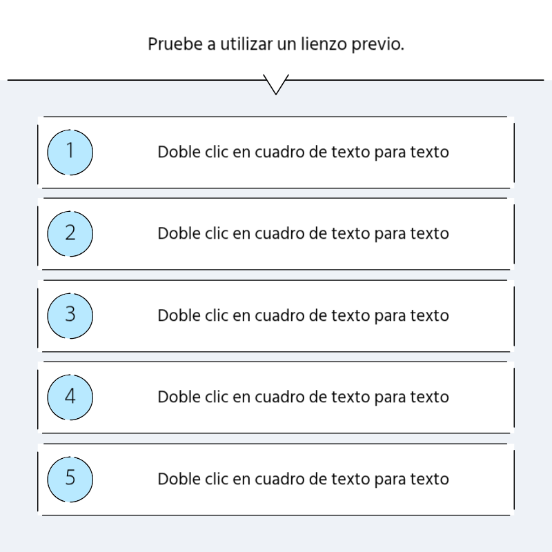 Crear un sencillo puesto promocional en azul claro y gris Presentación