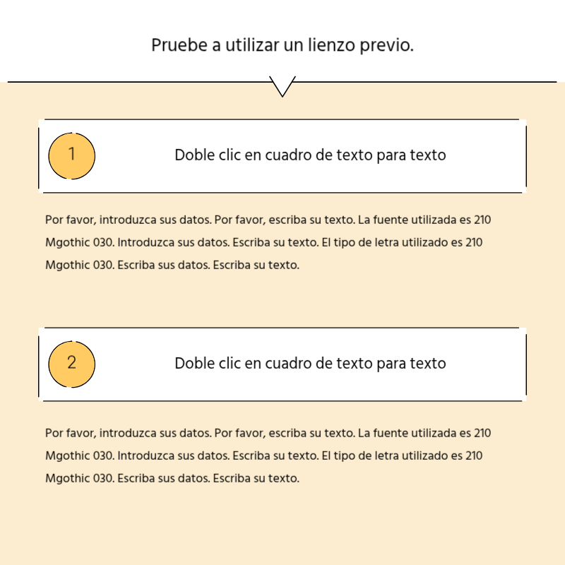 Crear un sencillo puesto promocional en amarillo y gris Presentación