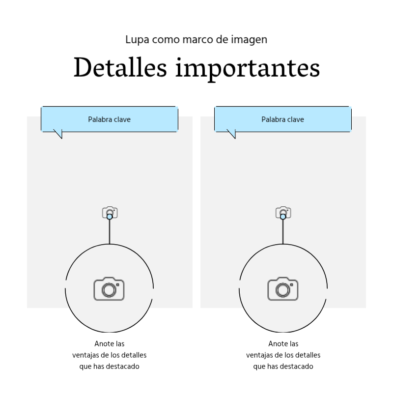 Crear un sencillo puesto promocional en azul claro y gris Presentación