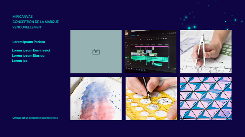 Une proposition simple de renouvellement de la marque en bleu marine