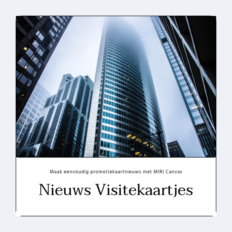 Maak een eenvoudige promotiepost in lichtblauw en grijs Presentatie