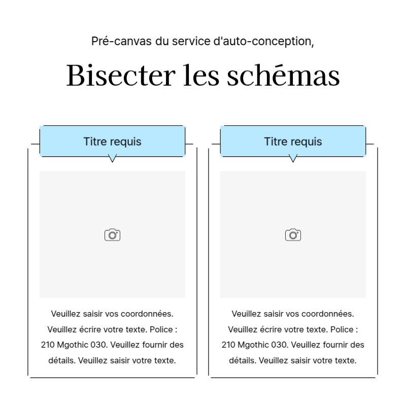 Créer un message promotionnel simple en bleu clair et gris Présentation